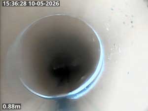 A New Extension Drain Installed With a Displaced Joint