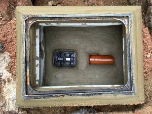 A non Return valve installation in London stop Sewer Rats & Sewerage Back Flow.