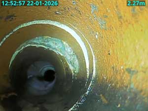 A Pre Build Drain Survey Identified This Broken Section of Drain.