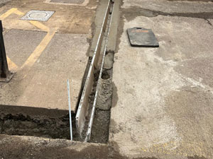 Aco Drain Installation by Pro-Drain installers.