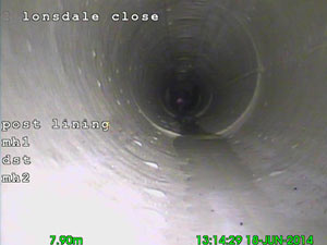 After - Drain Liner Repair