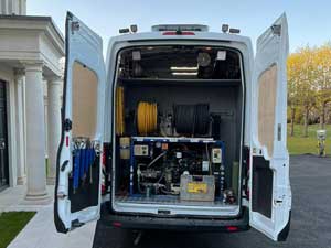 All of our rapid drain unblocking vehicles are equipped for every possibility