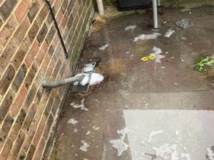 Before Blockage Clearance Wembley