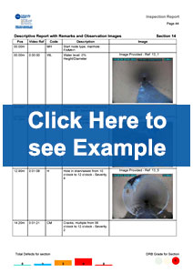 CCTV Drain Survey Report Example Wembley