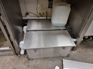 Commercial kitchen grease trap installation in Hammersmith, London. 