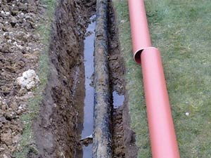 Deformed Pitch Fiber Drain Replacement