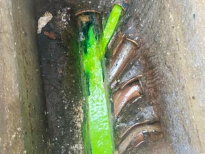 Dye Testing to Confirm a Misconnected Drain Pipe
