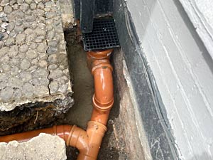 Replacing a broken Gully Drain can solve property damp issues.